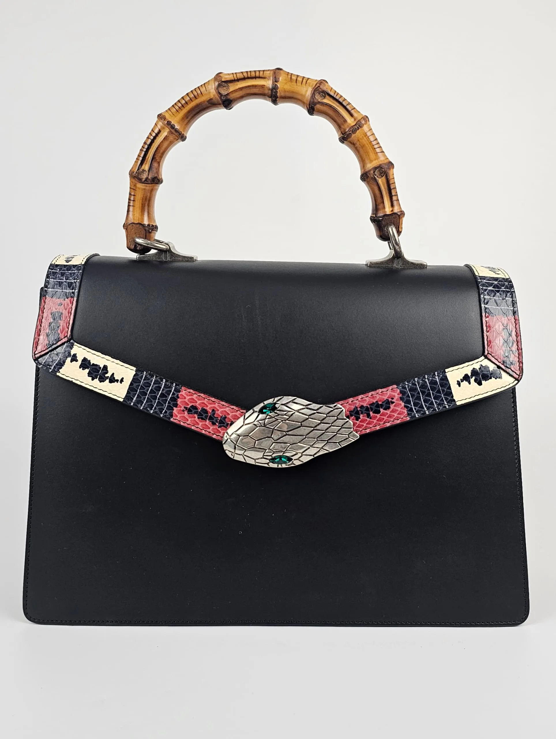 Lilith Black Leather Handbag