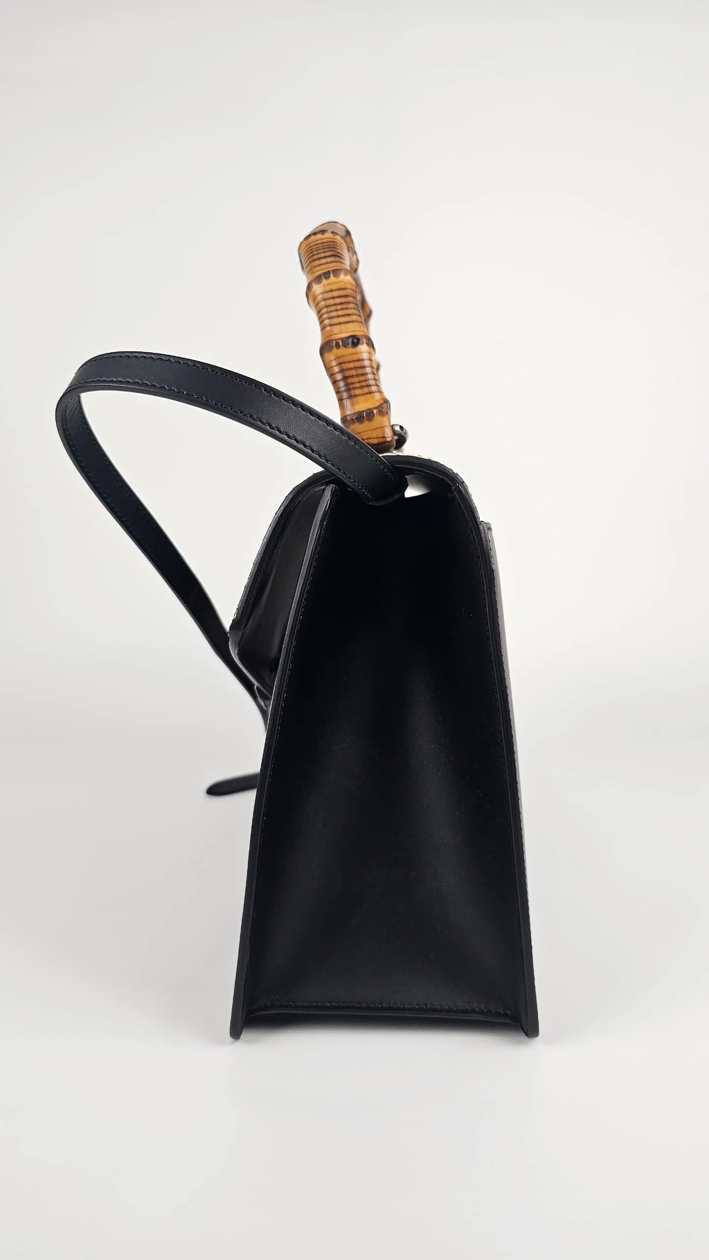 Lilith Black Leather Handbag