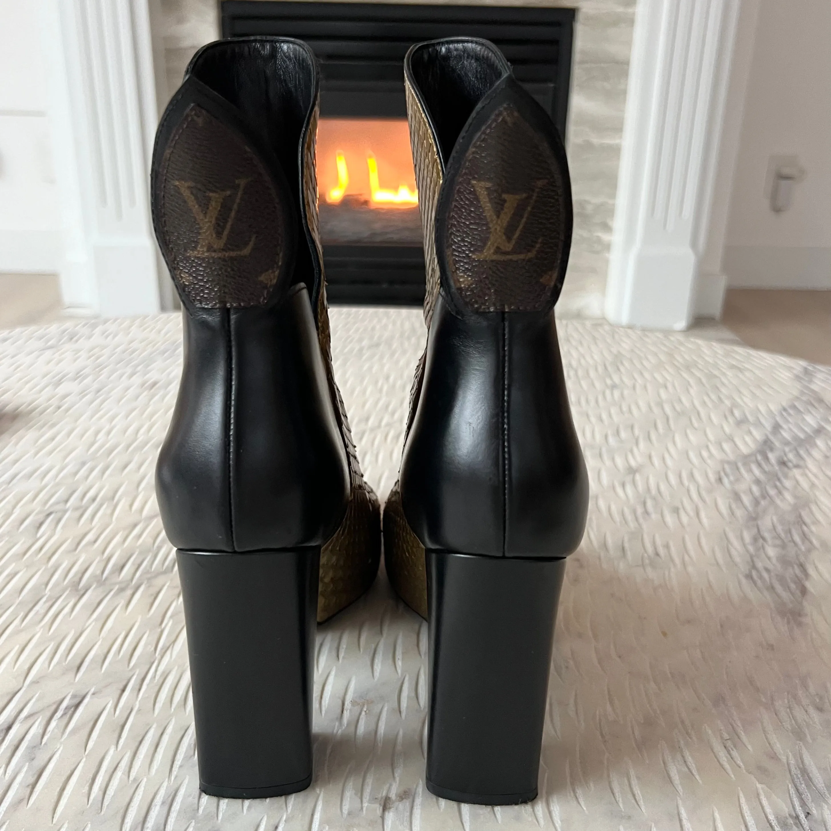 Louis Vuitton Python Boots