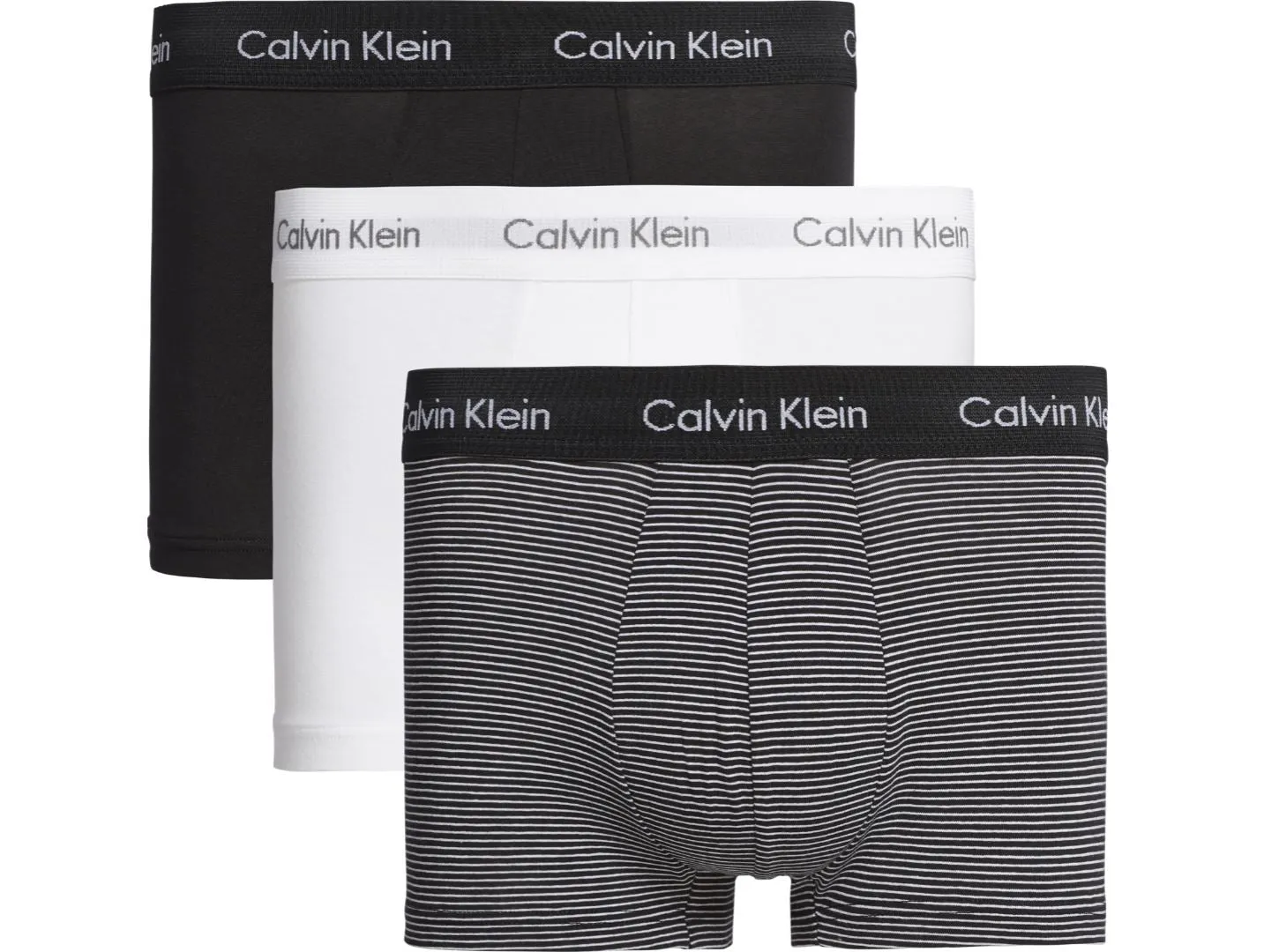 Mens Calvin Klein Boxer Shorts Low Rise Trunks 3 Pack