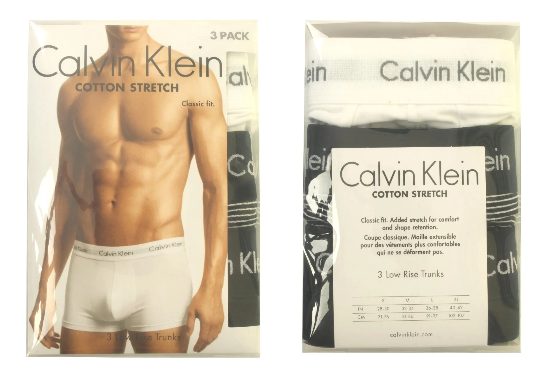 Mens Calvin Klein Boxer Shorts Low Rise Trunks 3 Pack