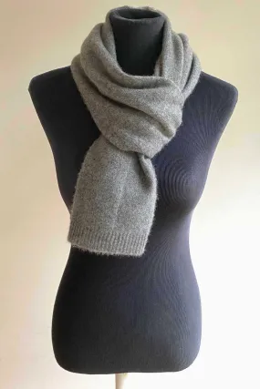 Mid Grey Cashmere Scarf