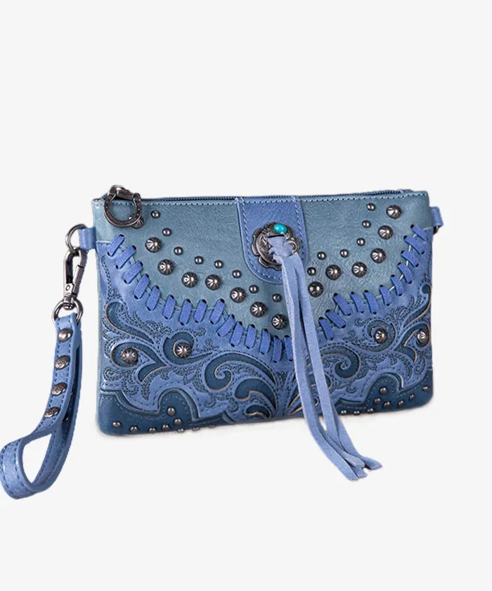 Montana West Cut-Out Floral Wristlet