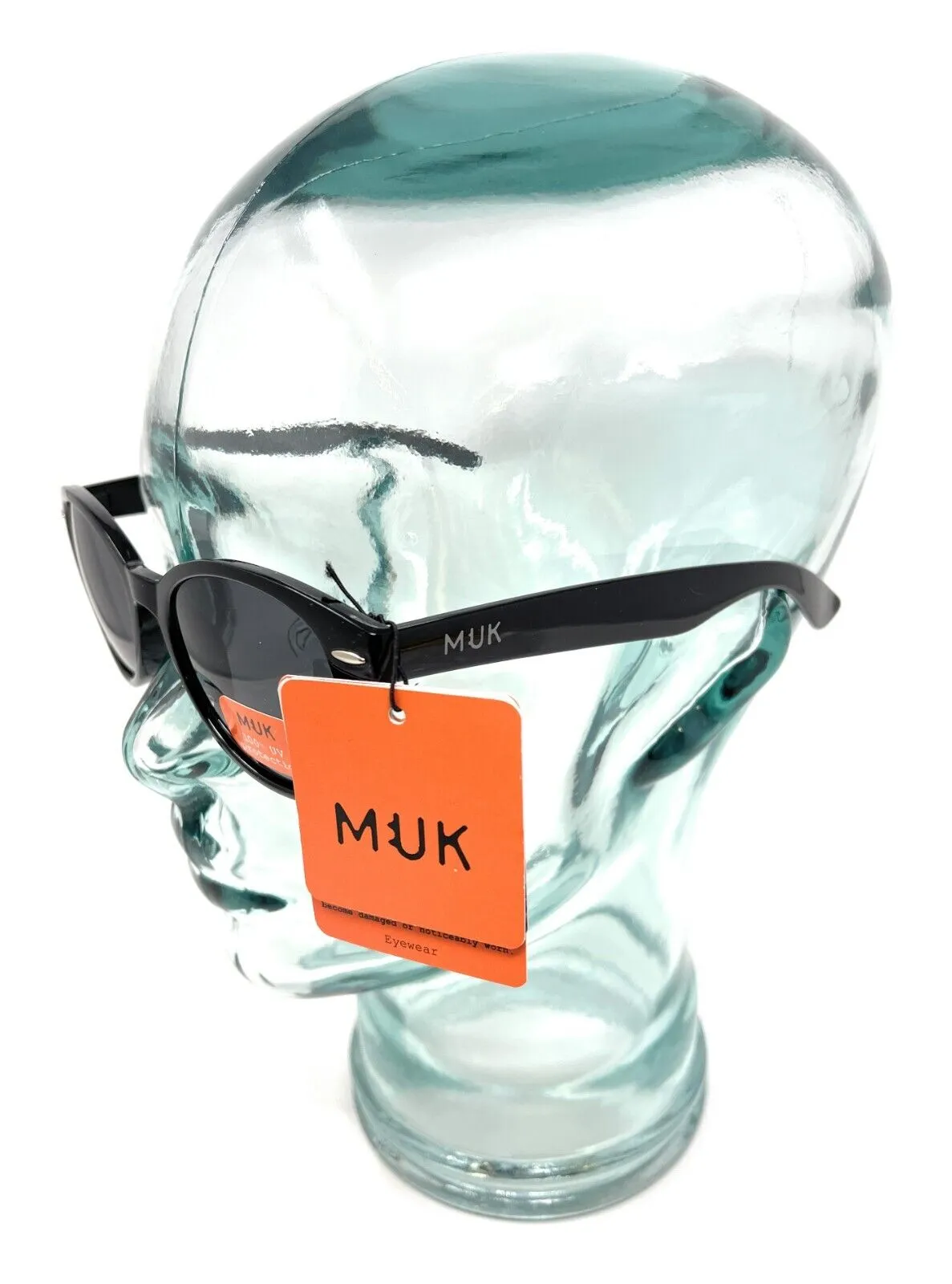 MUK Sunglasses Women's Fashion Black Frame and Lens 7834