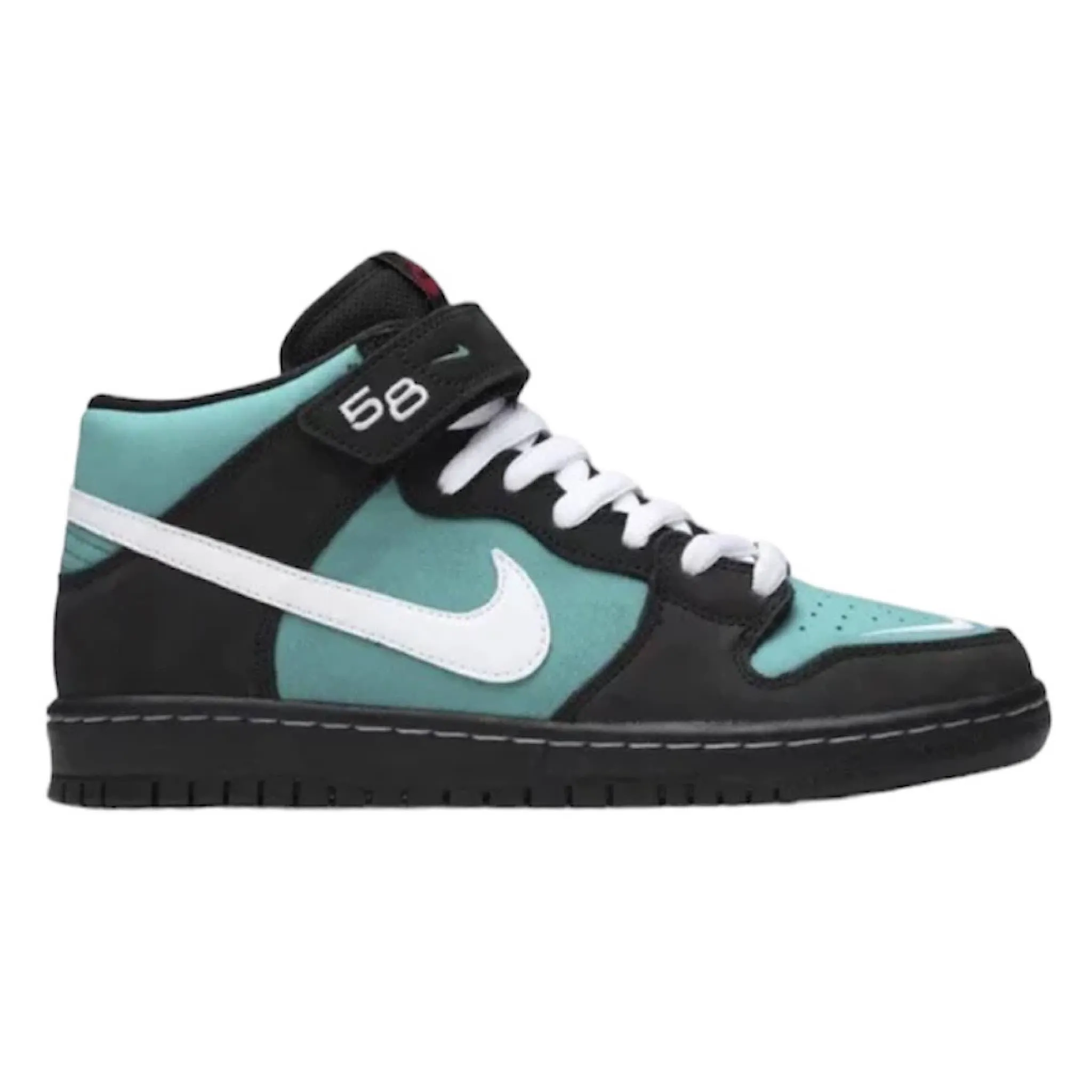 Nike SB - Dunk Mid - Black/Fresh Water/White - 2020.