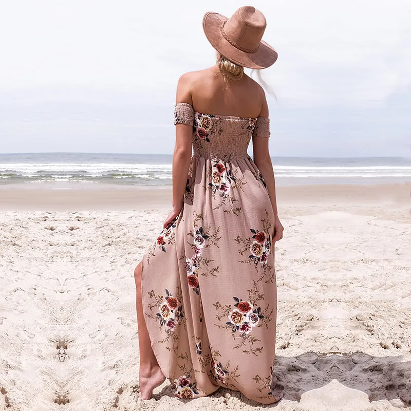 Off shoulder beach summer dresses