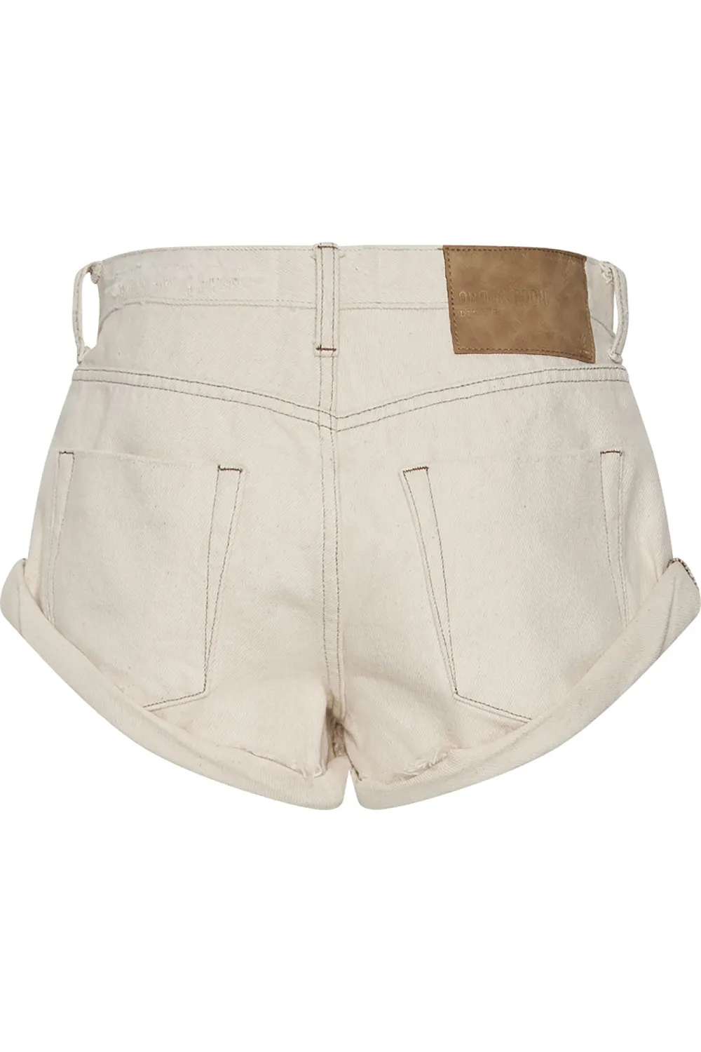 One Teaspoon Low Waist Bandit Denim Short in Natural