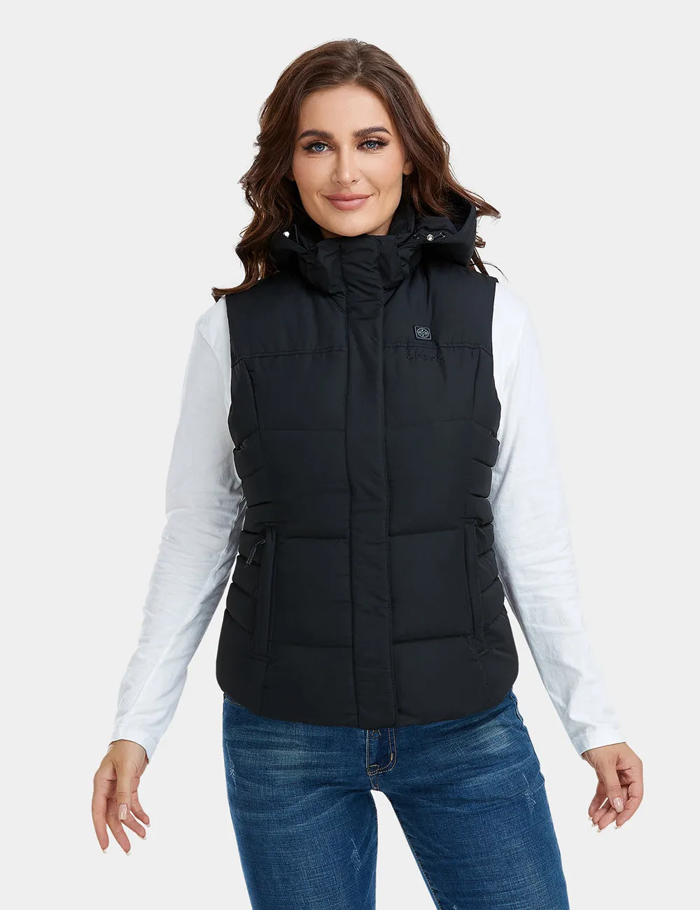 (Open-box) Women's Heated Down Vest - Slim Fit (Battery Set Not Included)