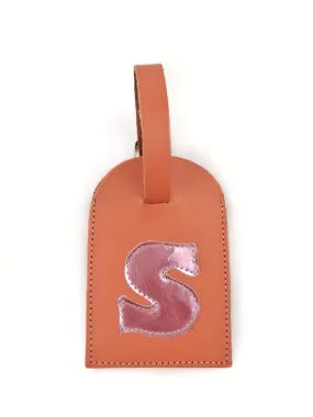 ORANGE/ METALLIC PINK TRAVEL TAG