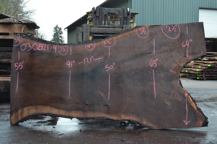 Oregon Black Walnut Slab 030821-04