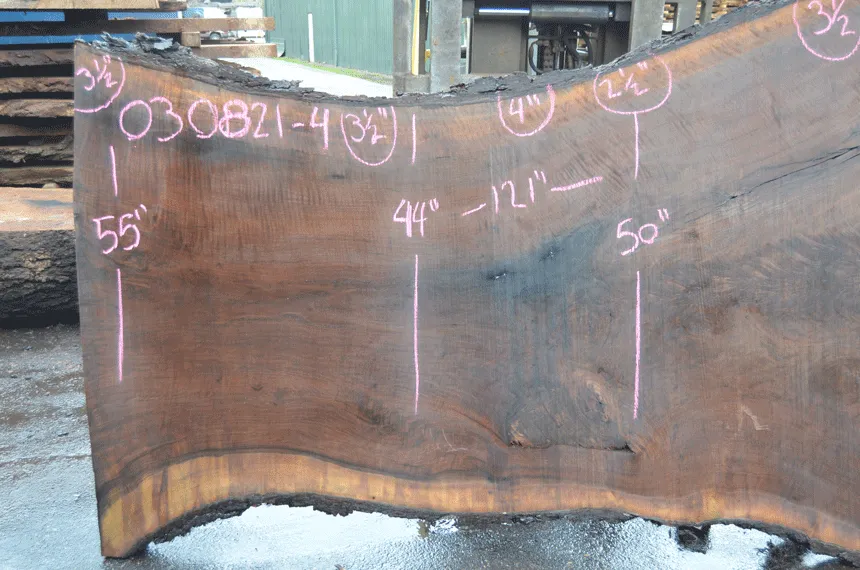 Oregon Black Walnut Slab 030821-04