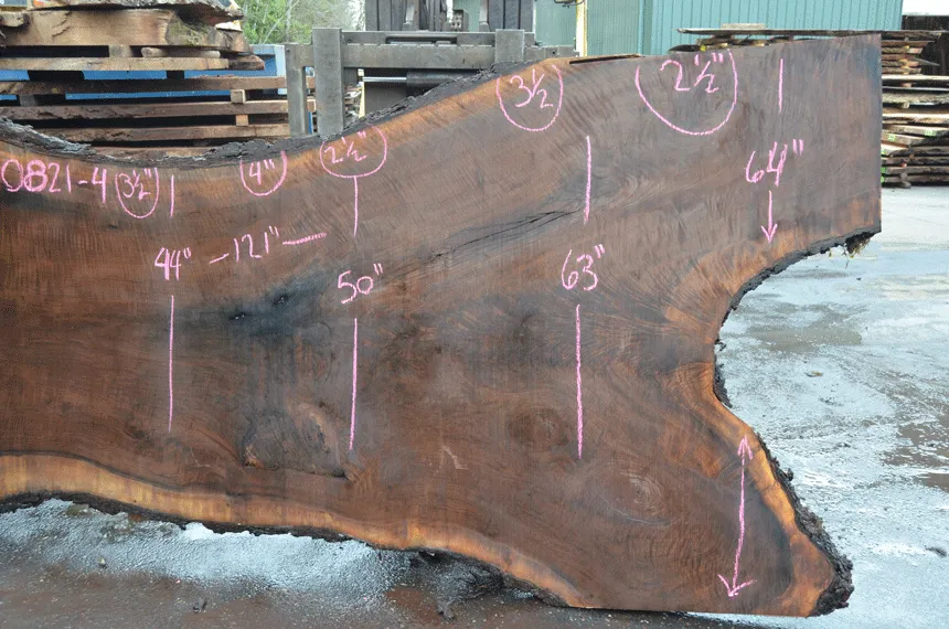 Oregon Black Walnut Slab 030821-04