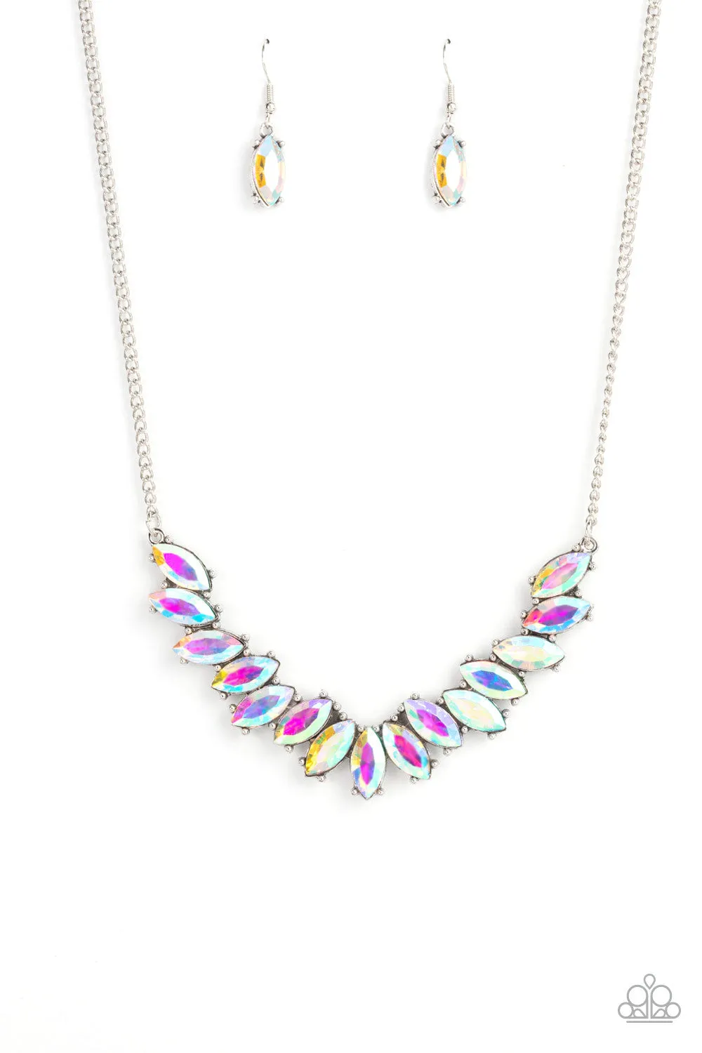 Paparazzi Galaxy Game-Changer Multi Iridescent Necklace