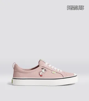 PEANUTS OCA Low Snoopy Skate Rose Canvas Sneaker Women