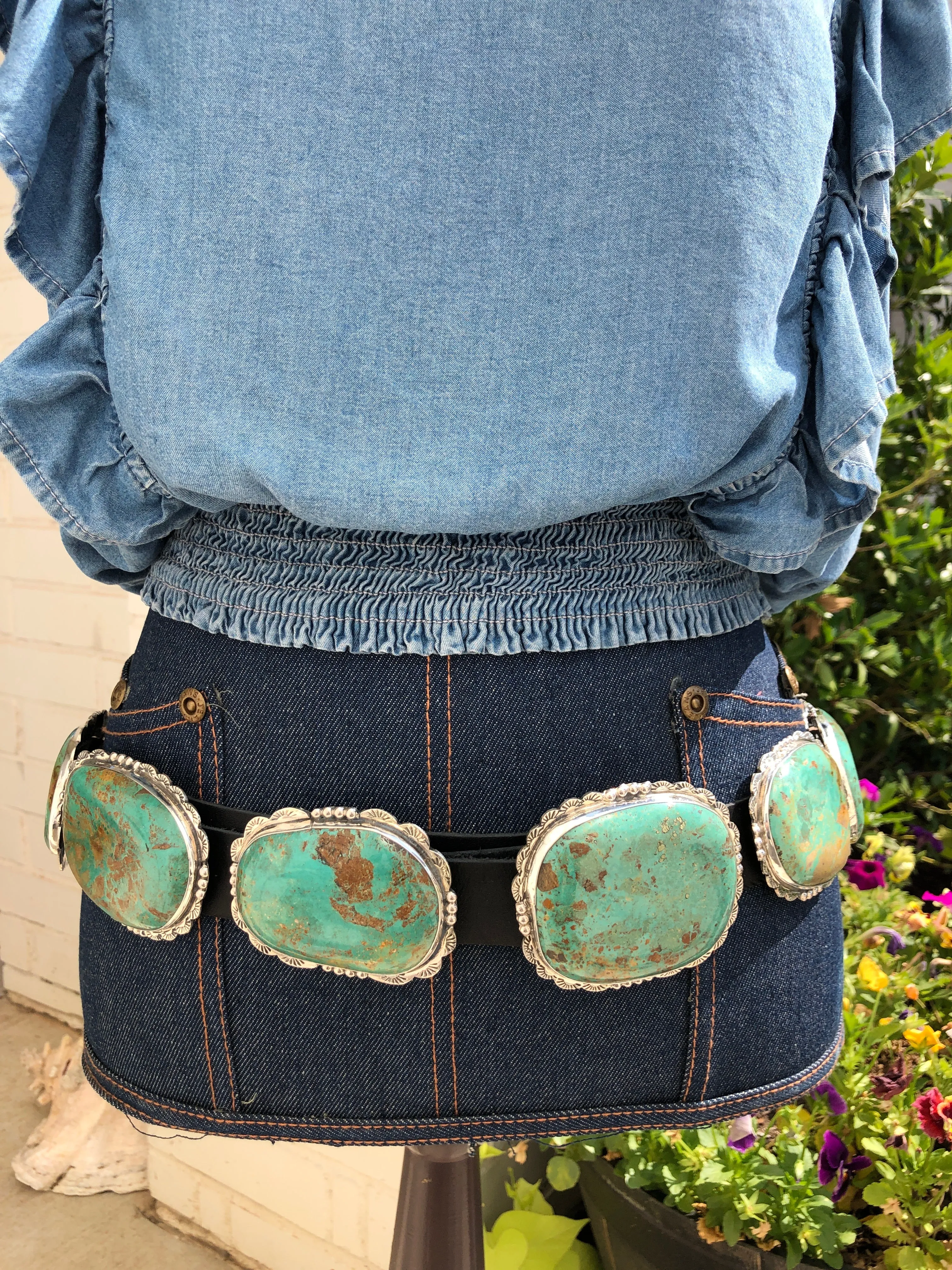 "Double 2 Step" Concho Belt