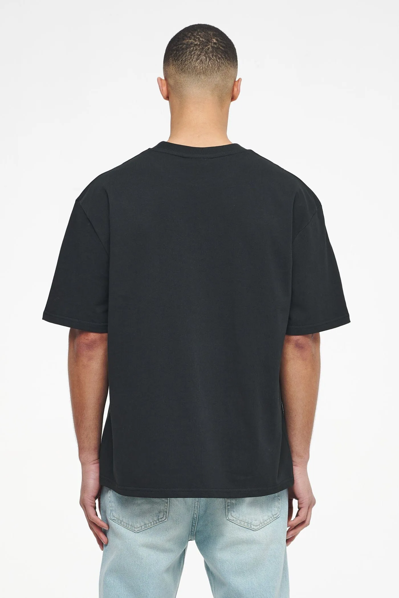 Reid Oversized Tee Vintage Washed Black Ink