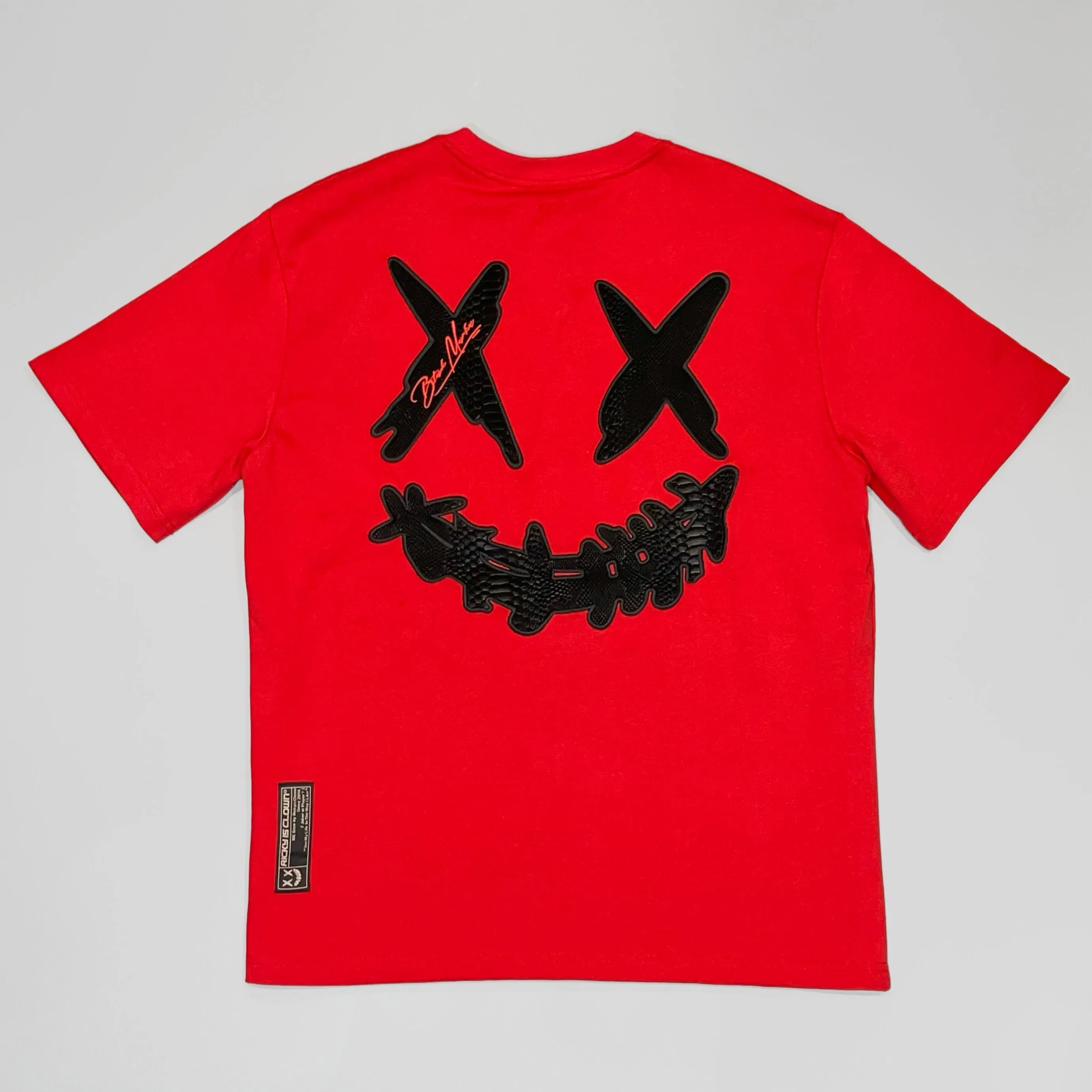 Rickyisclown [RIC] Mamba Embossed Smiley Tee Red [R4220222B-N5]