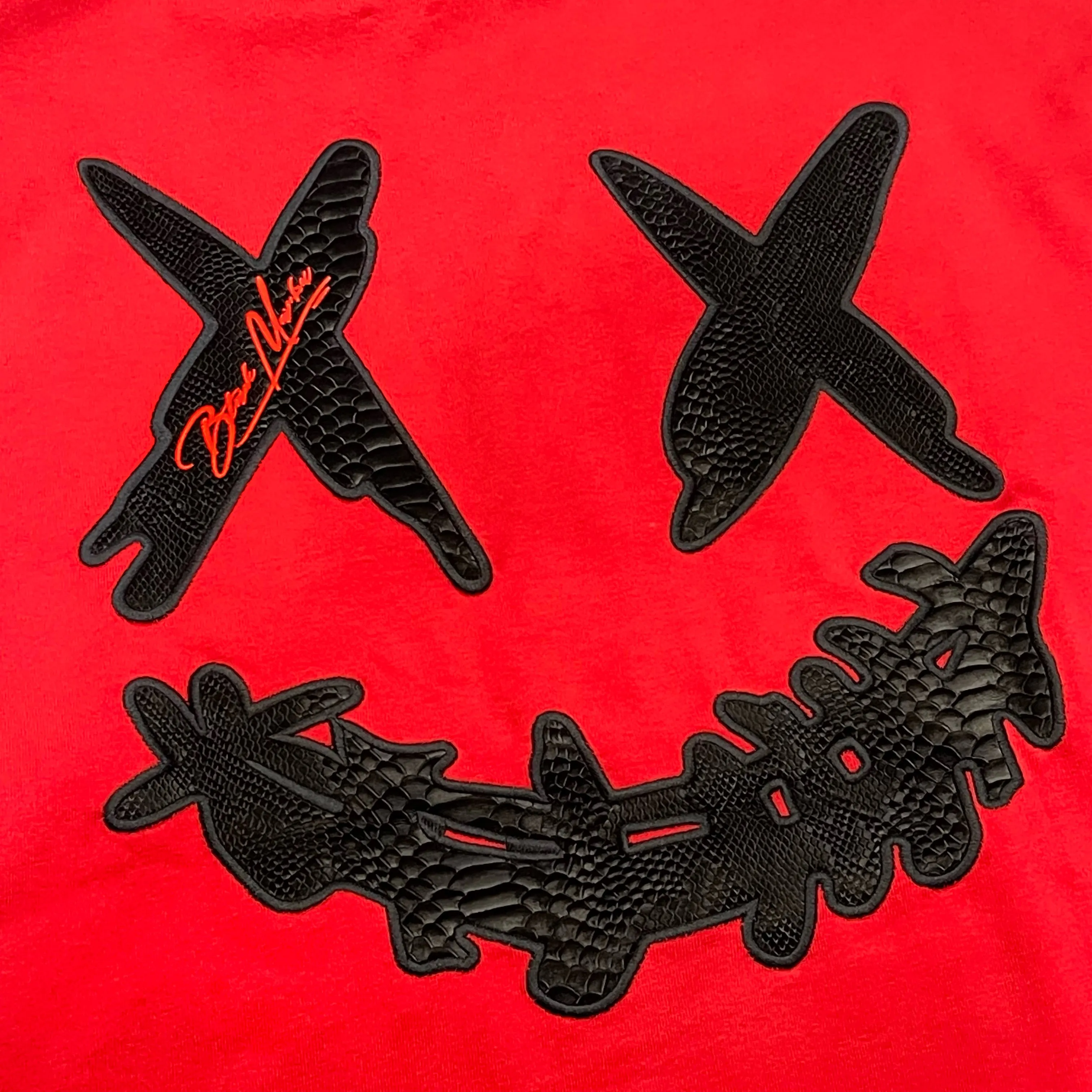 Rickyisclown [RIC] Mamba Embossed Smiley Tee Red [R4220222B-N5]