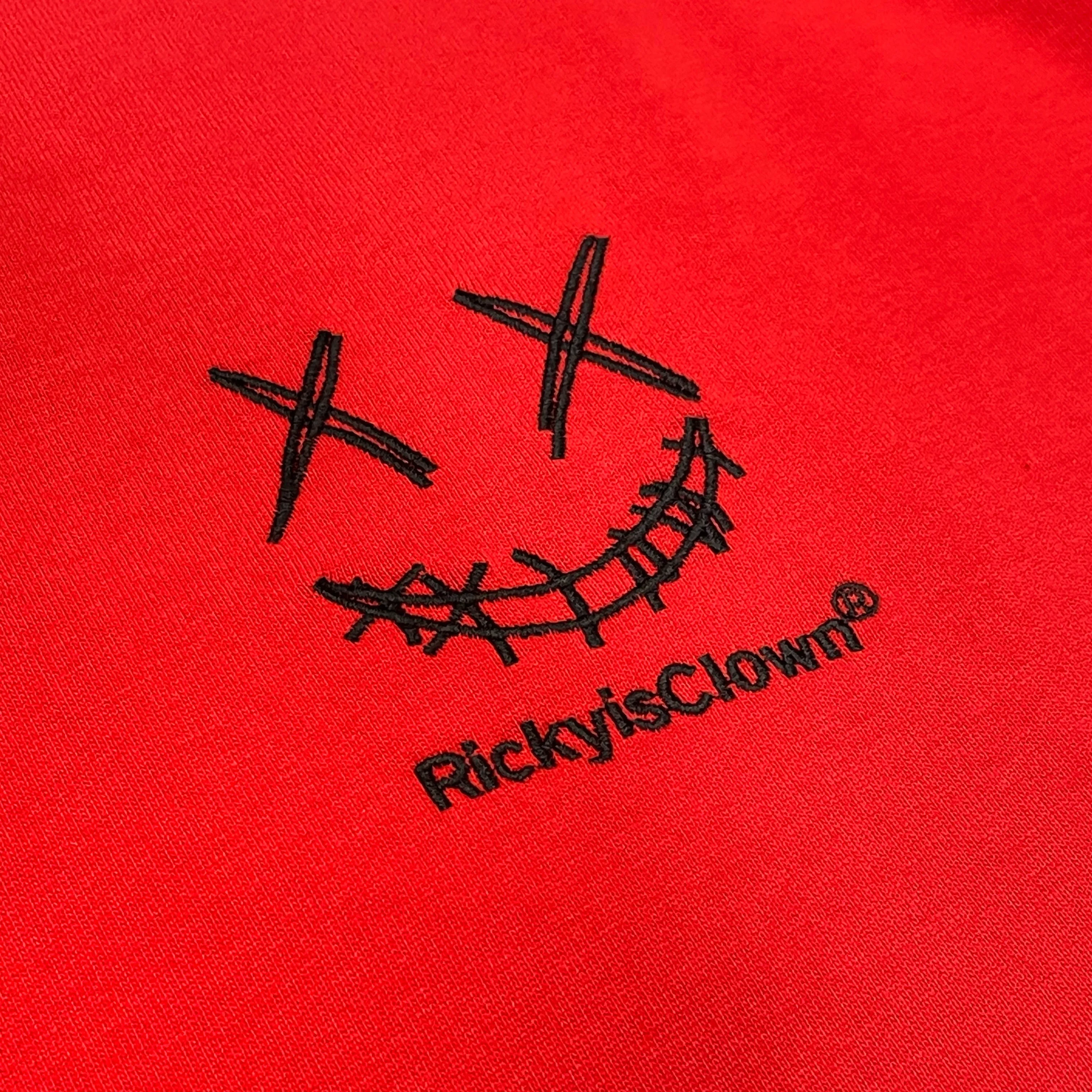 Rickyisclown [RIC] Mamba Embossed Smiley Tee Red [R4220222B-N5]