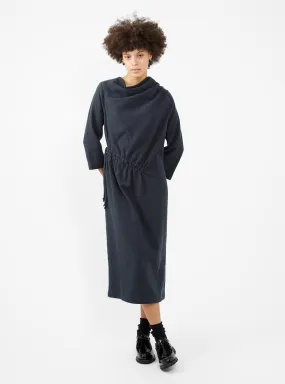 Ruched Dress Dark Navy