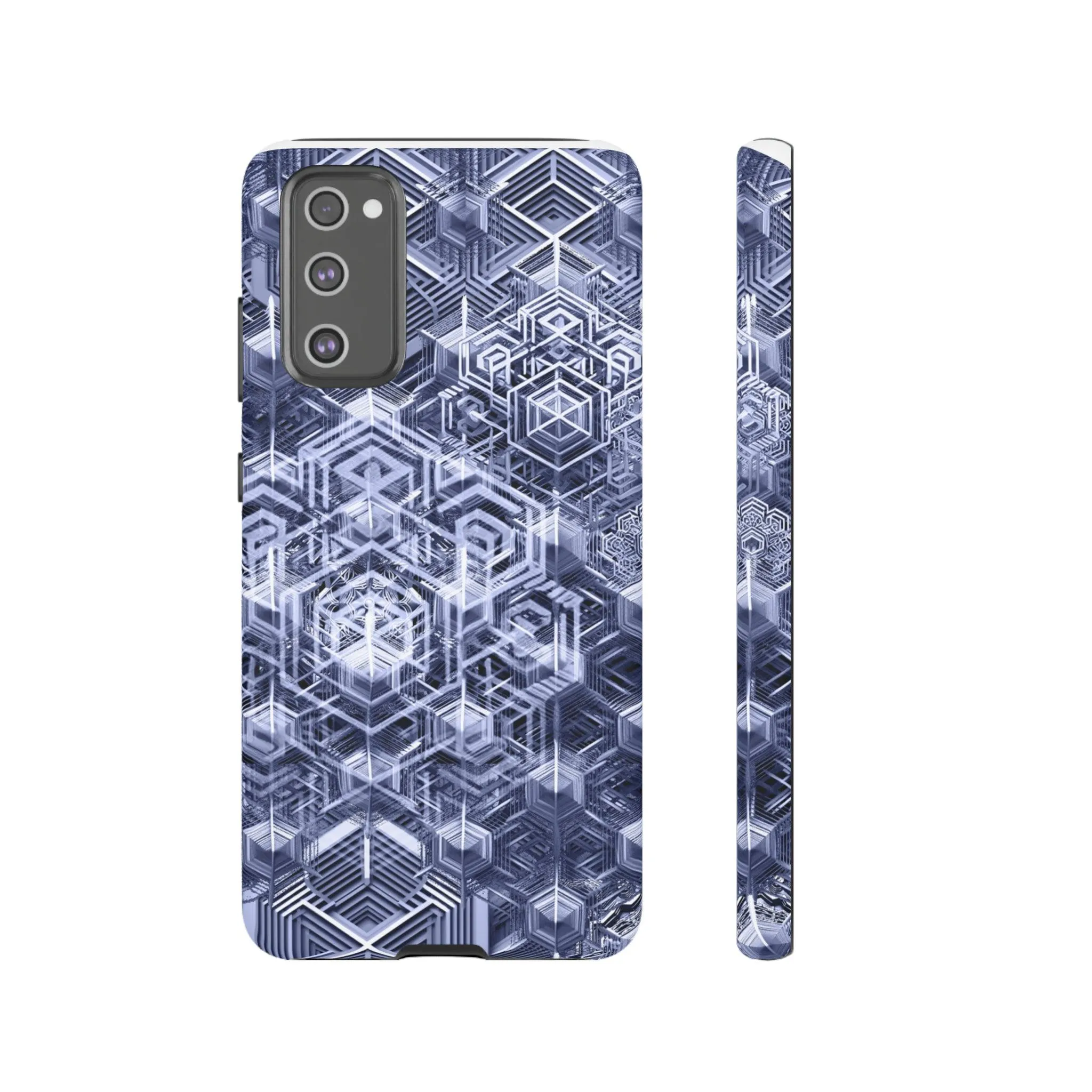 Sacred Geometry Hexagon Honeycomb Psychedelic AI Phone Case