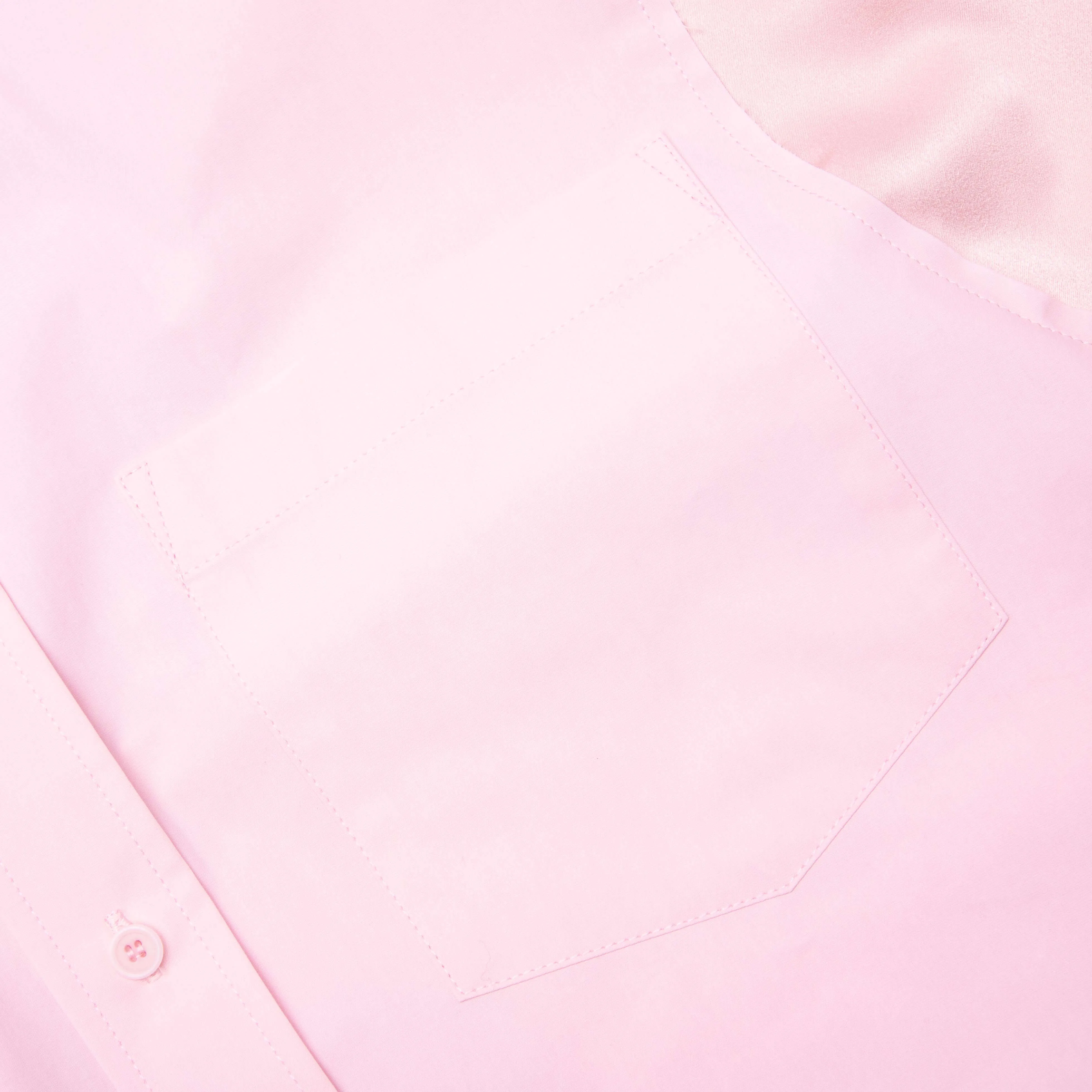 Satin Insert Shirt - Rose Pink