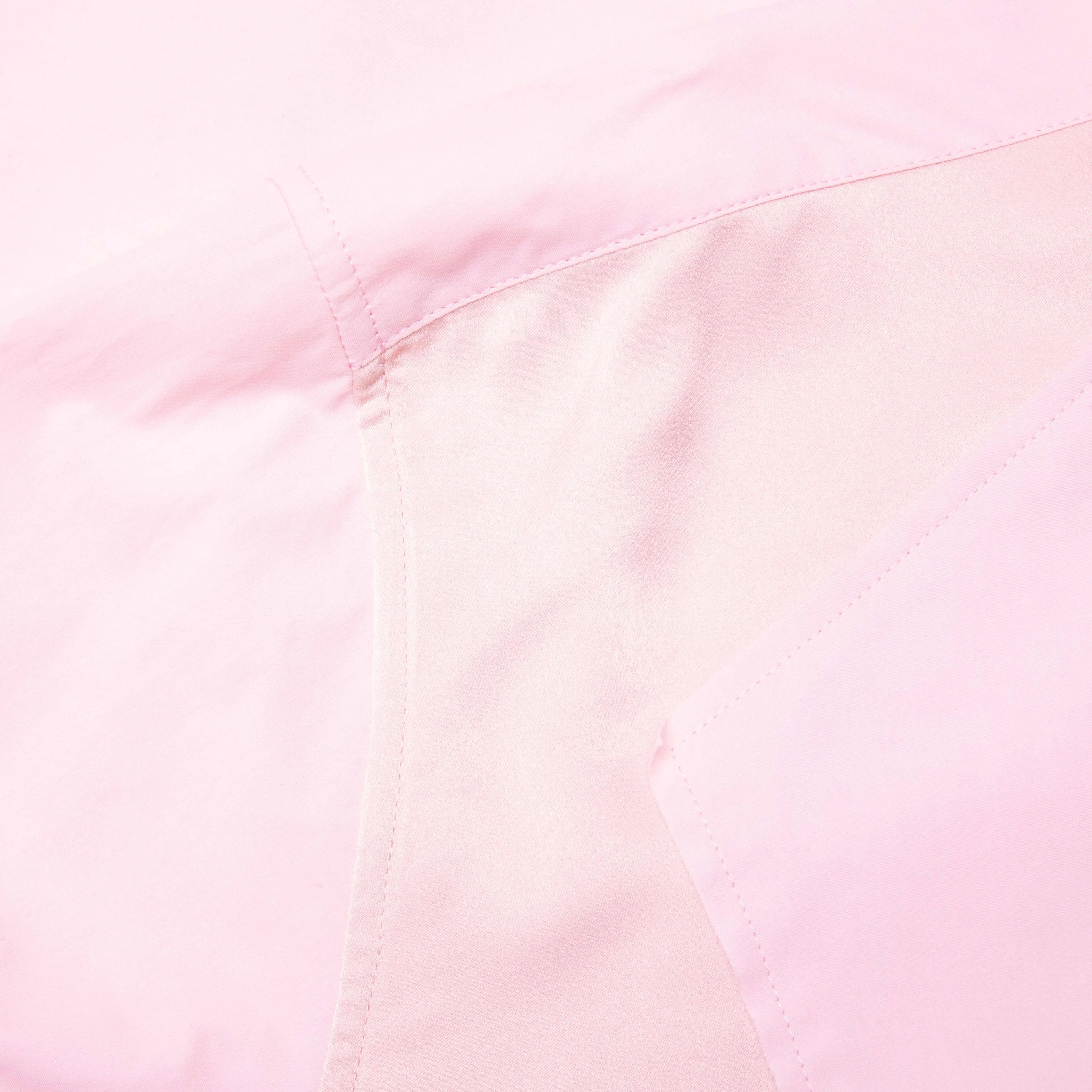 Satin Insert Shirt - Rose Pink