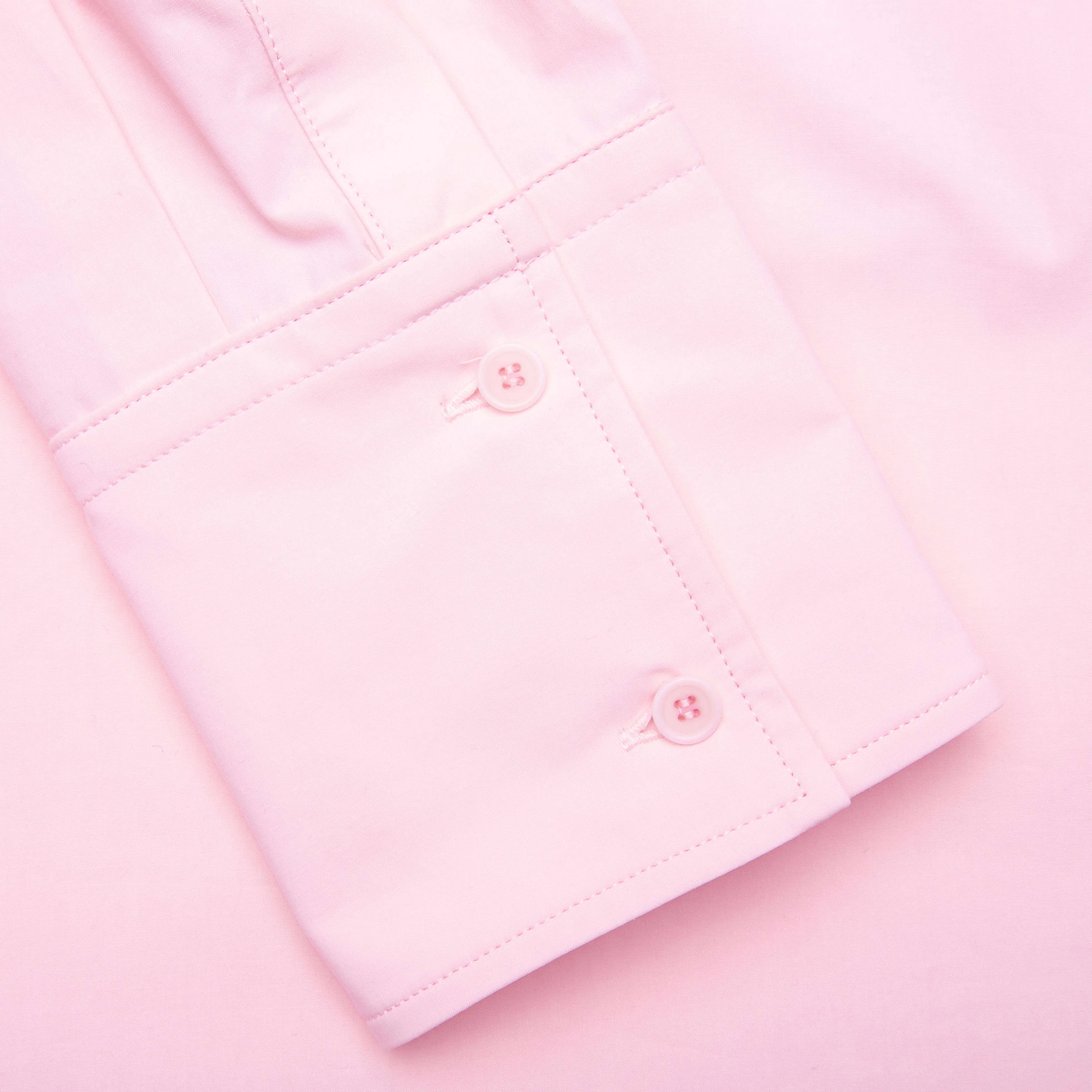 Satin Insert Shirt - Rose Pink