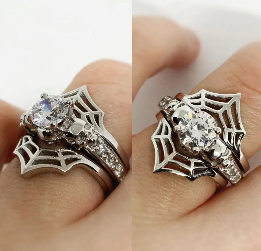 Secret Skull Engagement Ring-UDINC0331