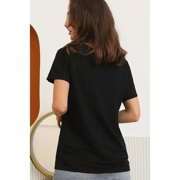 Shelby Round Neck Basic - Black