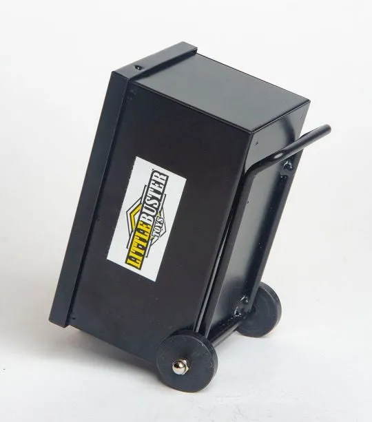 Show Box Upright with Dolly Black