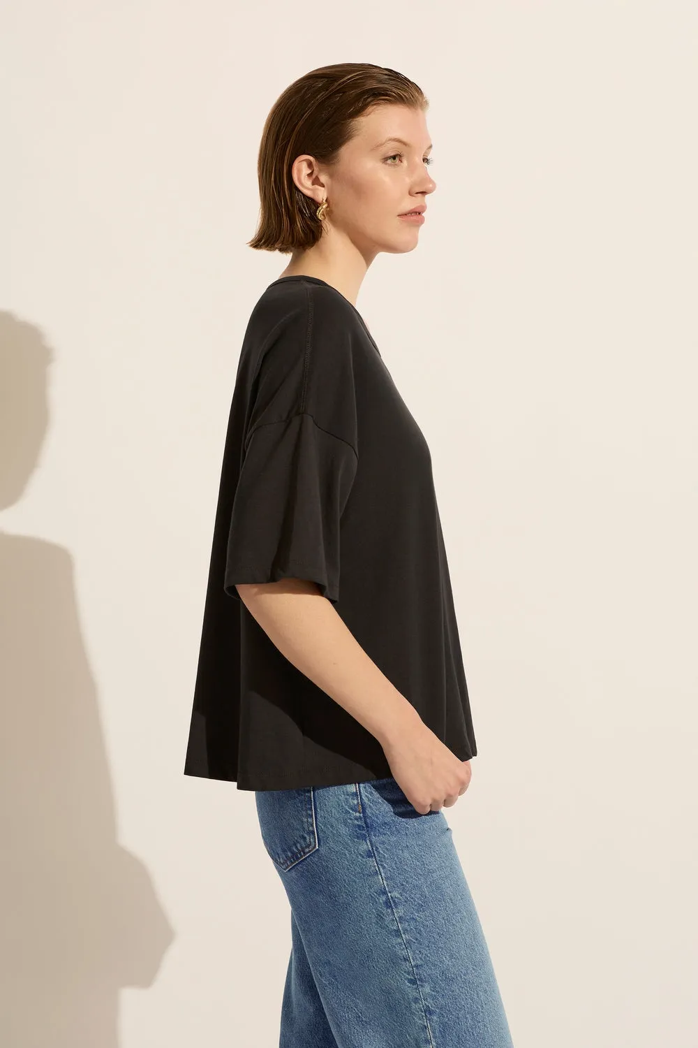 Slouchy Tee - Charcoal