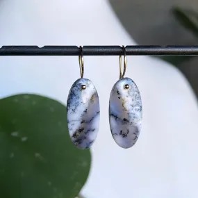 Snowy crevasse earrings