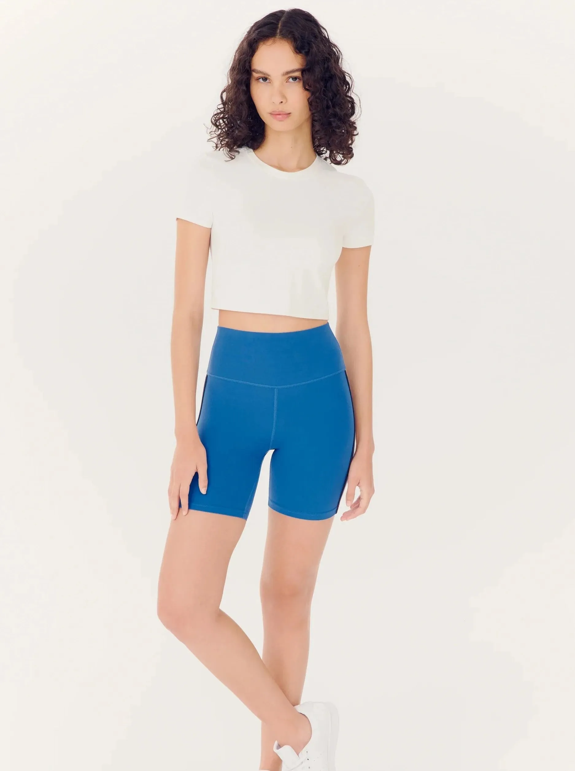 Splits59 Ella High Waist Airweight Short - Stone Blue / Indigo