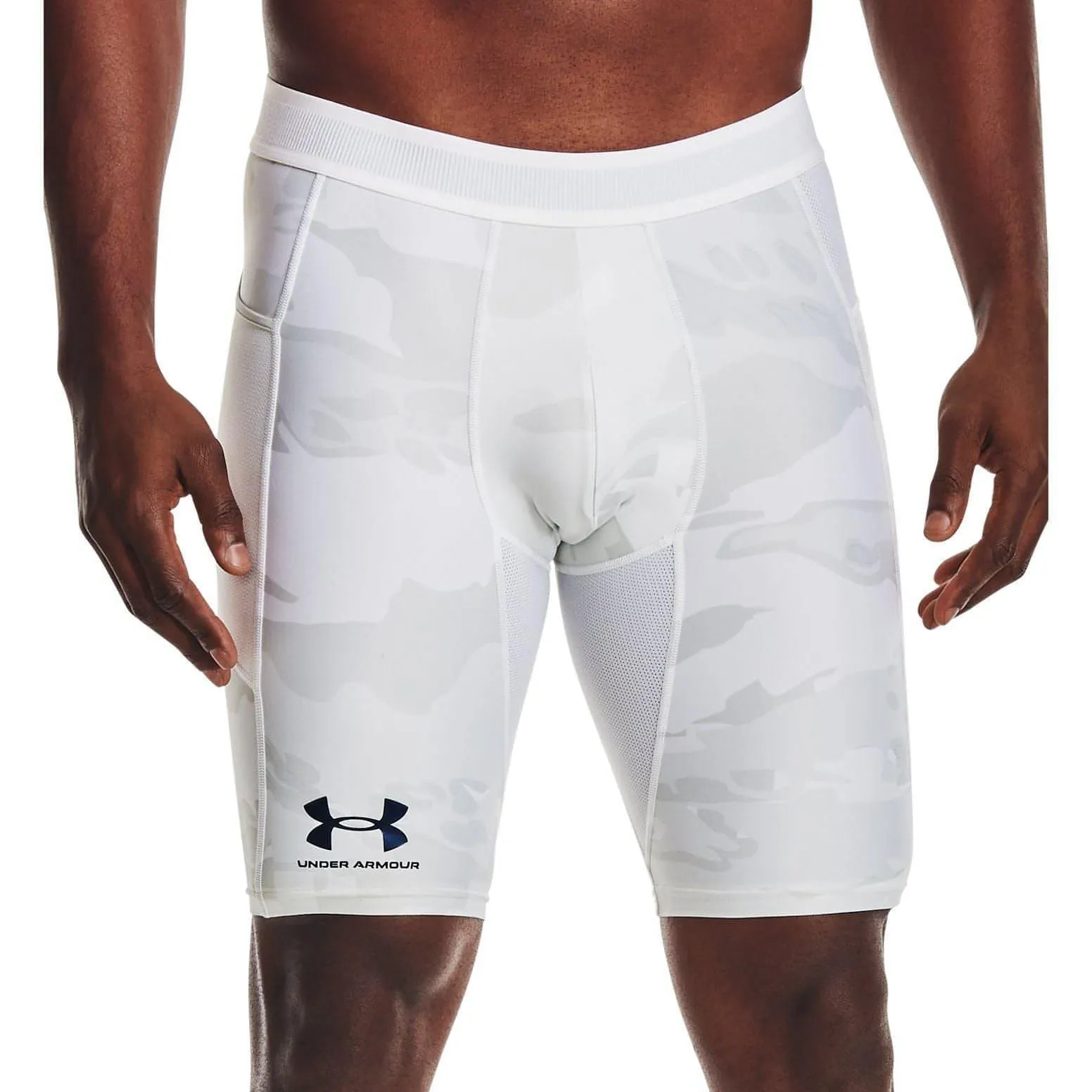 Under Armour Iso-Chill Mens Short Compression Tights - White