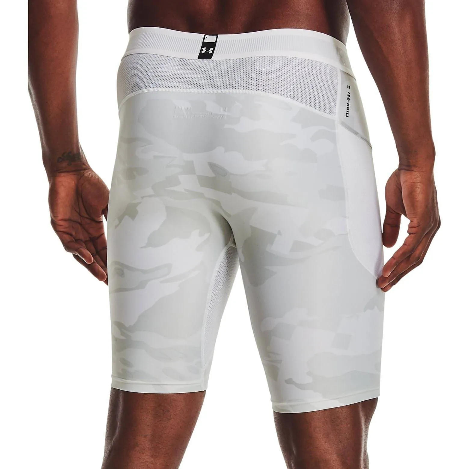 Under Armour Iso-Chill Mens Short Compression Tights - White