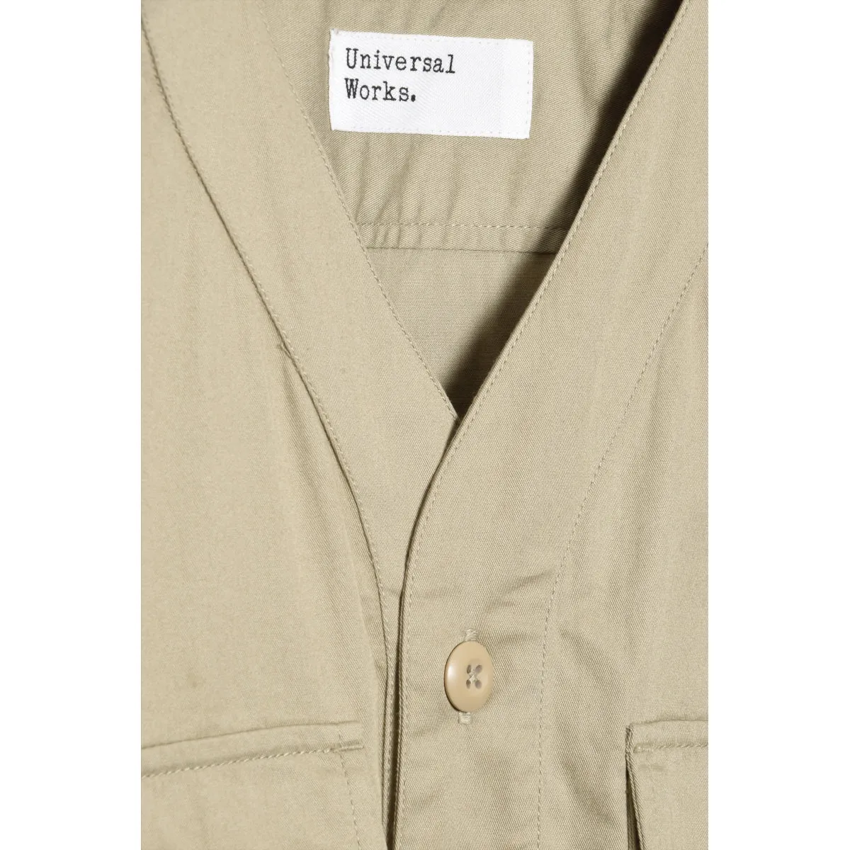 Universal Works Parachute Shirt fine twill stone P28065