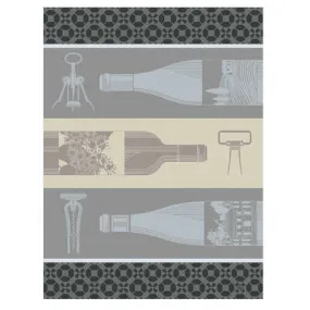 Vin En Bouteille White Tea Towel