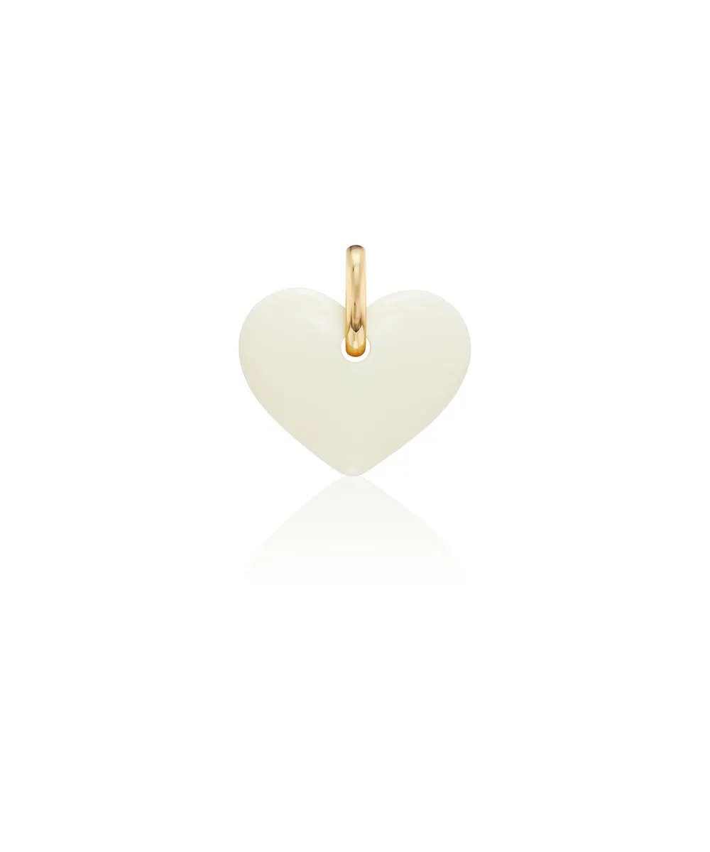 White Heart Pendant