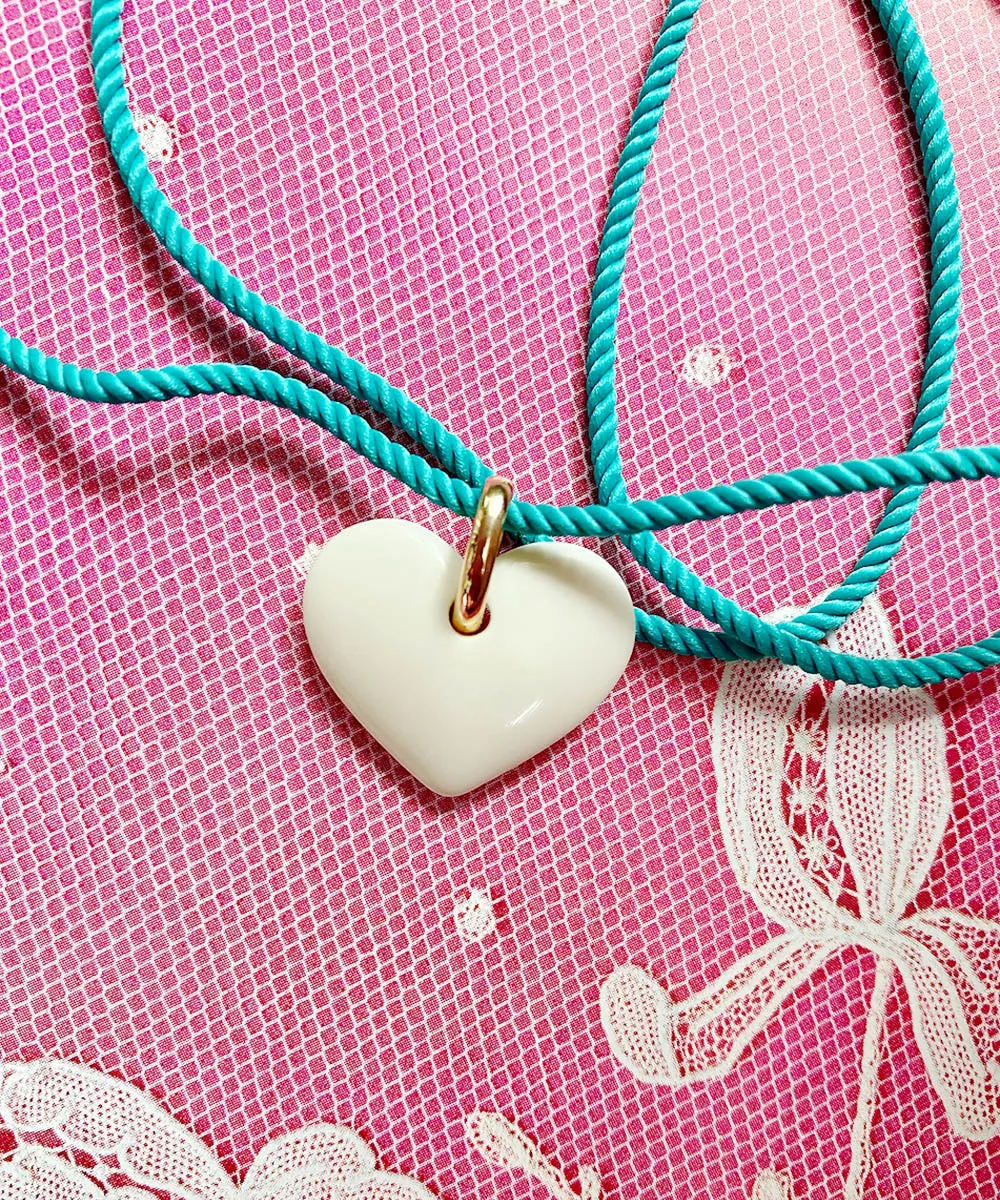 White Heart Pendant