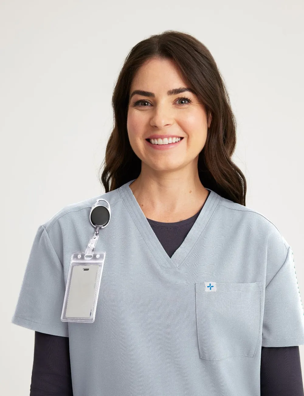 Womens 2-Pocket V-Neck Scrub Top