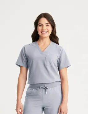 Womens 2-Pocket V-Neck Scrub Top