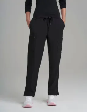 Womens 9-Pocket Straight Leg Scrub Pants