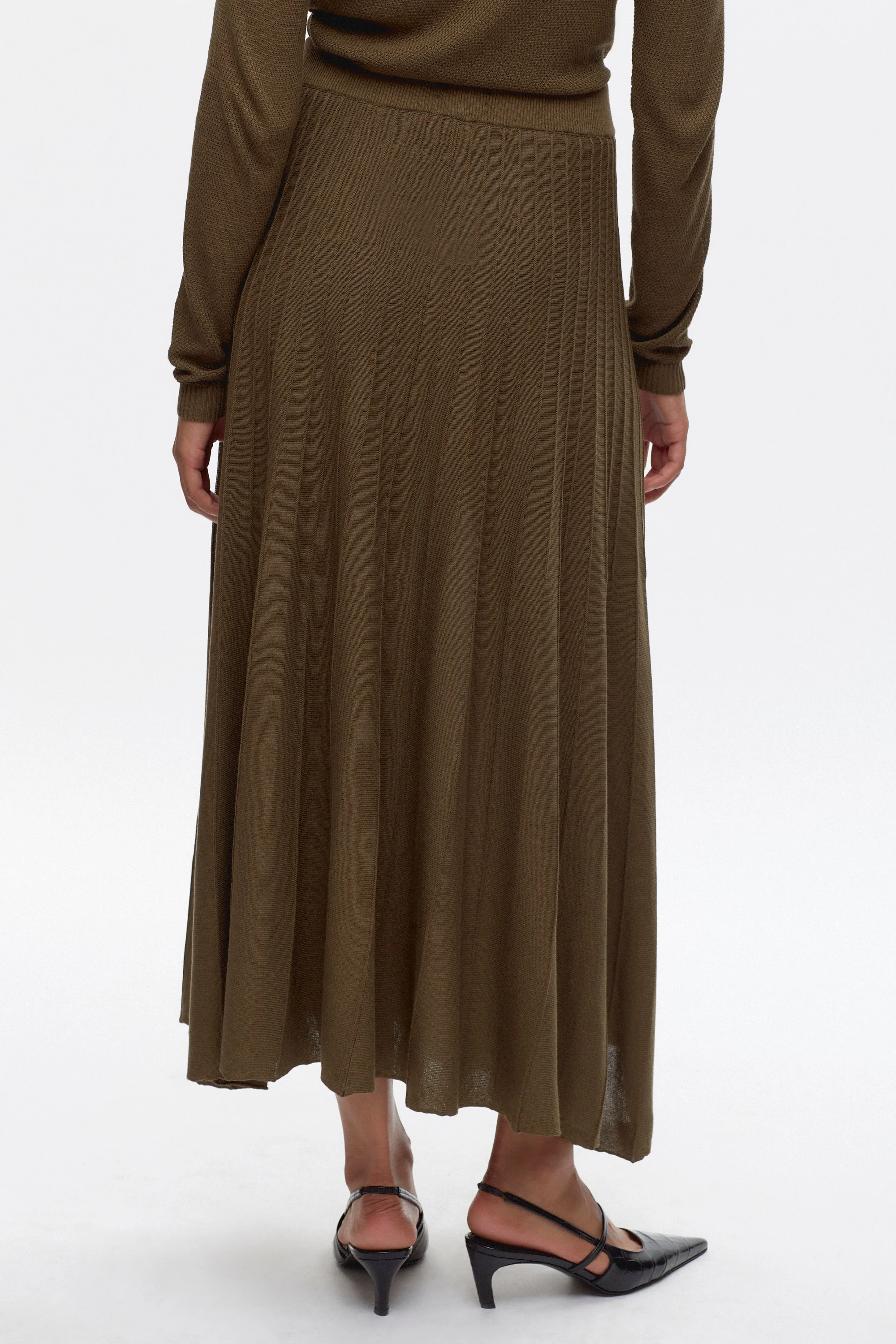 Women's Gezira Knit Skirt in Olive