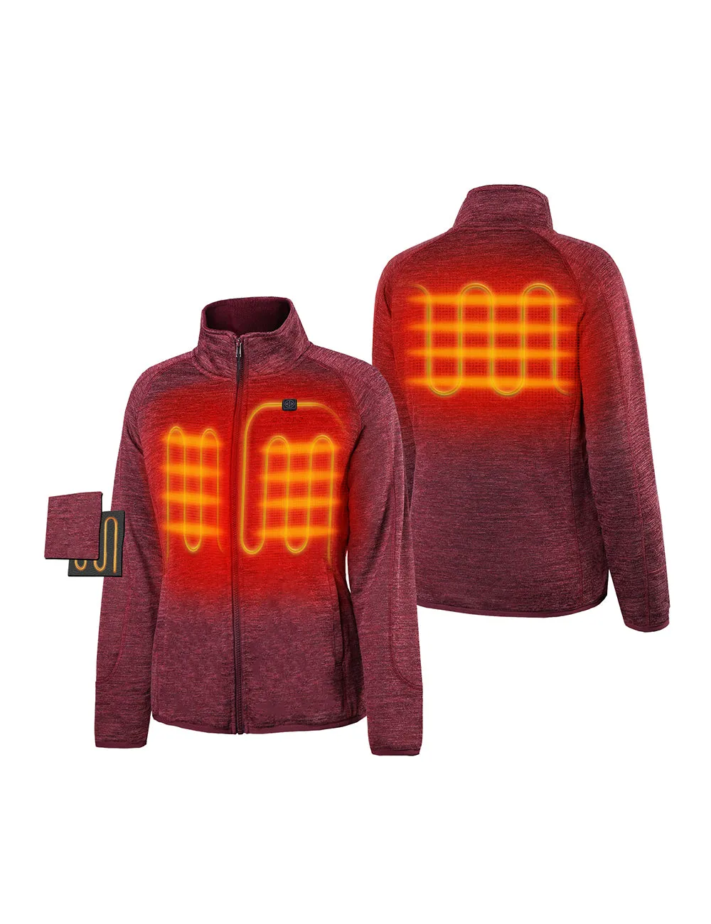 Women's Heated Full-Zip Fleece Jacket